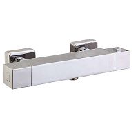 Hotbath Get Together Thermostatische Douche InBouwSet Laddy Vierkant Met 2 Weg Stop Omstel