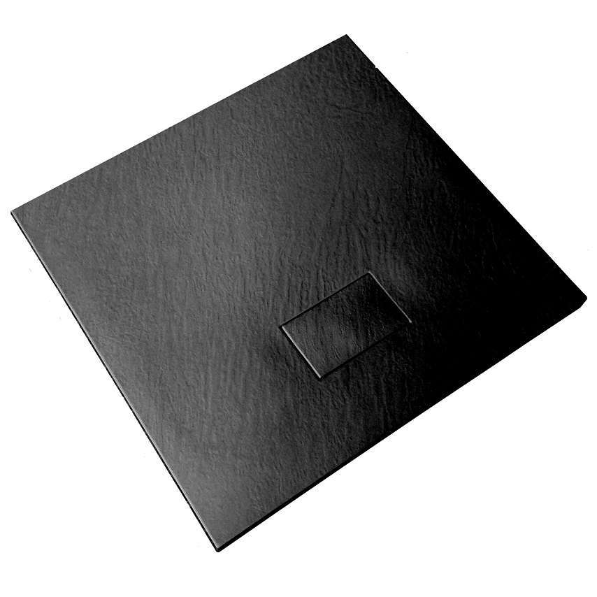 Axel Stone vierkant 100x100x2.6 cm zwart / MH100-100-30