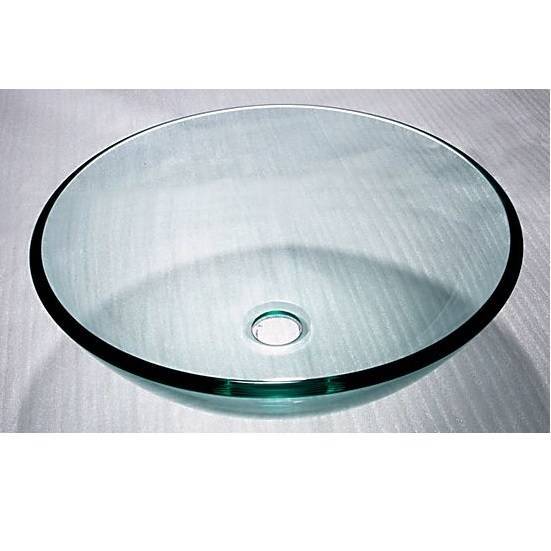 analyse Roestig blootstelling Bellanti Claire glazen opbouw waskom rond 30x30x12cm helder glas GK1210